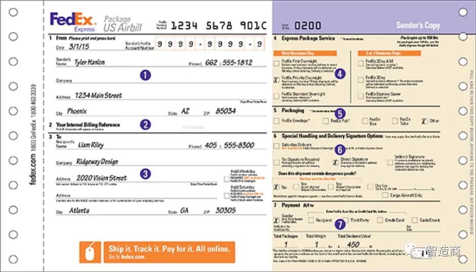 FEDEX. FEDEX бланк. Airbill. FEDEX бланк отправления. Fedex track tracking