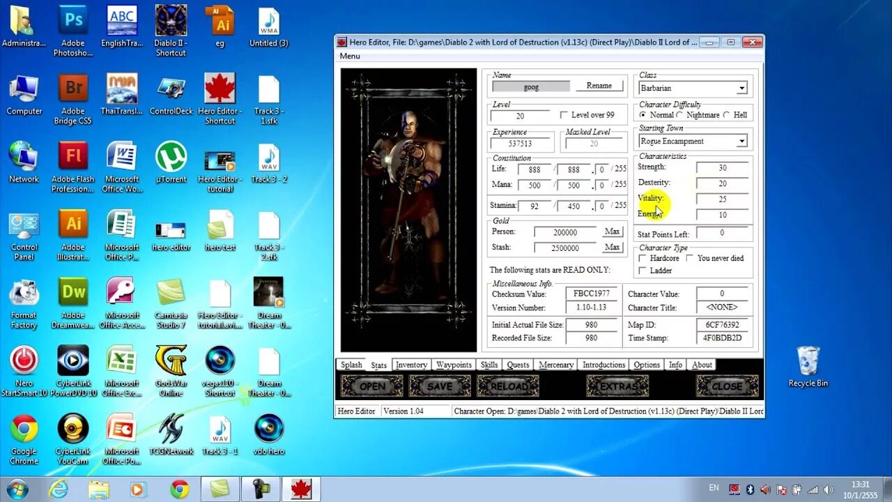 Diablo hero editor. Hero editor for d2r.