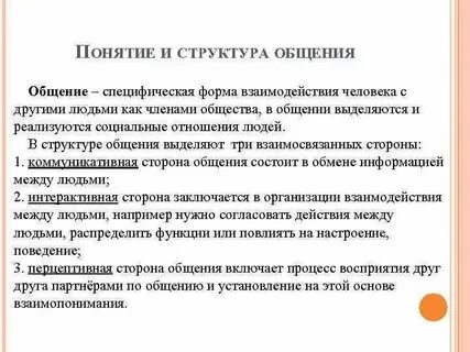 Определение и понятие общение
