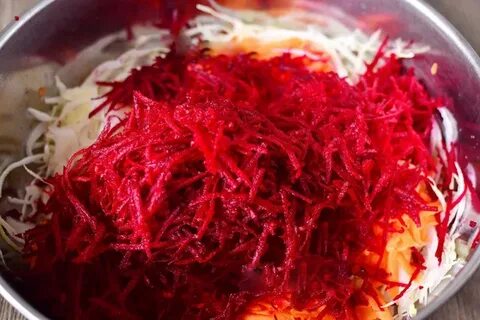 Салат капуста свекла морковь чеснок