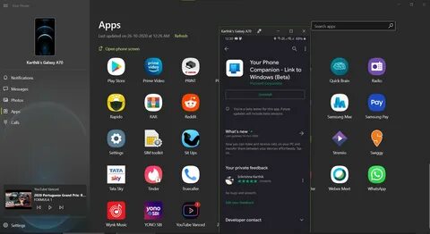 Your phone apps