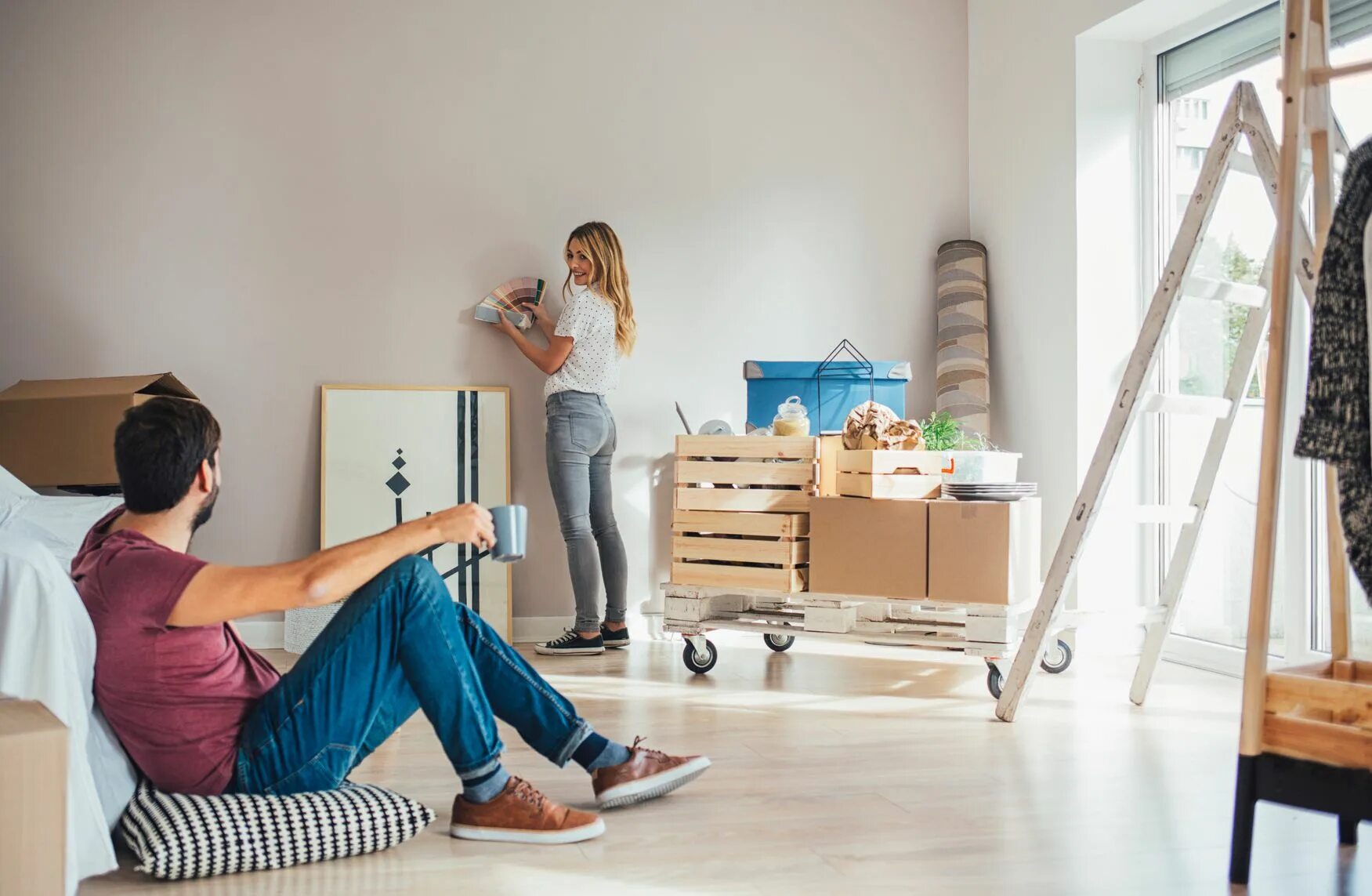 The house looks different you paint it. Семейный ремонт. house repair. family repair. it makes your house look bigger.