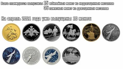 Монет 2021 года