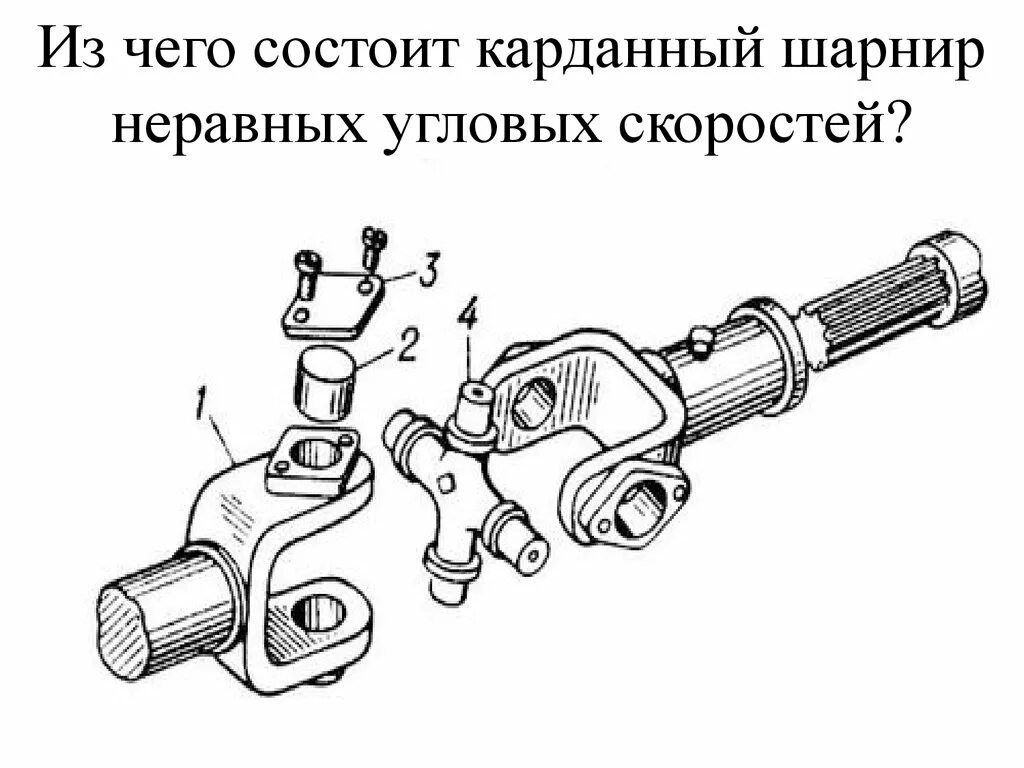 Карданный шарнир неравных угловых скоростей схема. Шарнир неравных угловых скоростей ЗИЛ 130. Схема карданной передачи неравных угловых скоростей. Крестовина МТЗ-82 карданного вала.