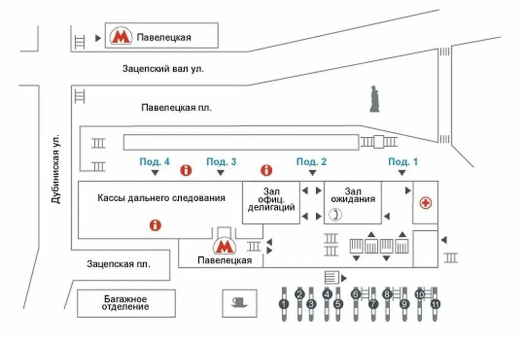 Как на павелецком вокзале добраться до аэроэкспресса. Площадь Павелецкого вокзала схема. Павелецкий вокзал схема вокзала пригородные поезда. Схема платформ Павелецкого вокзала. Павелецкий вокзал план вокзала.