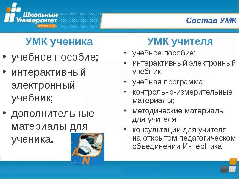 Умк состоит из. Состав умк solutions.