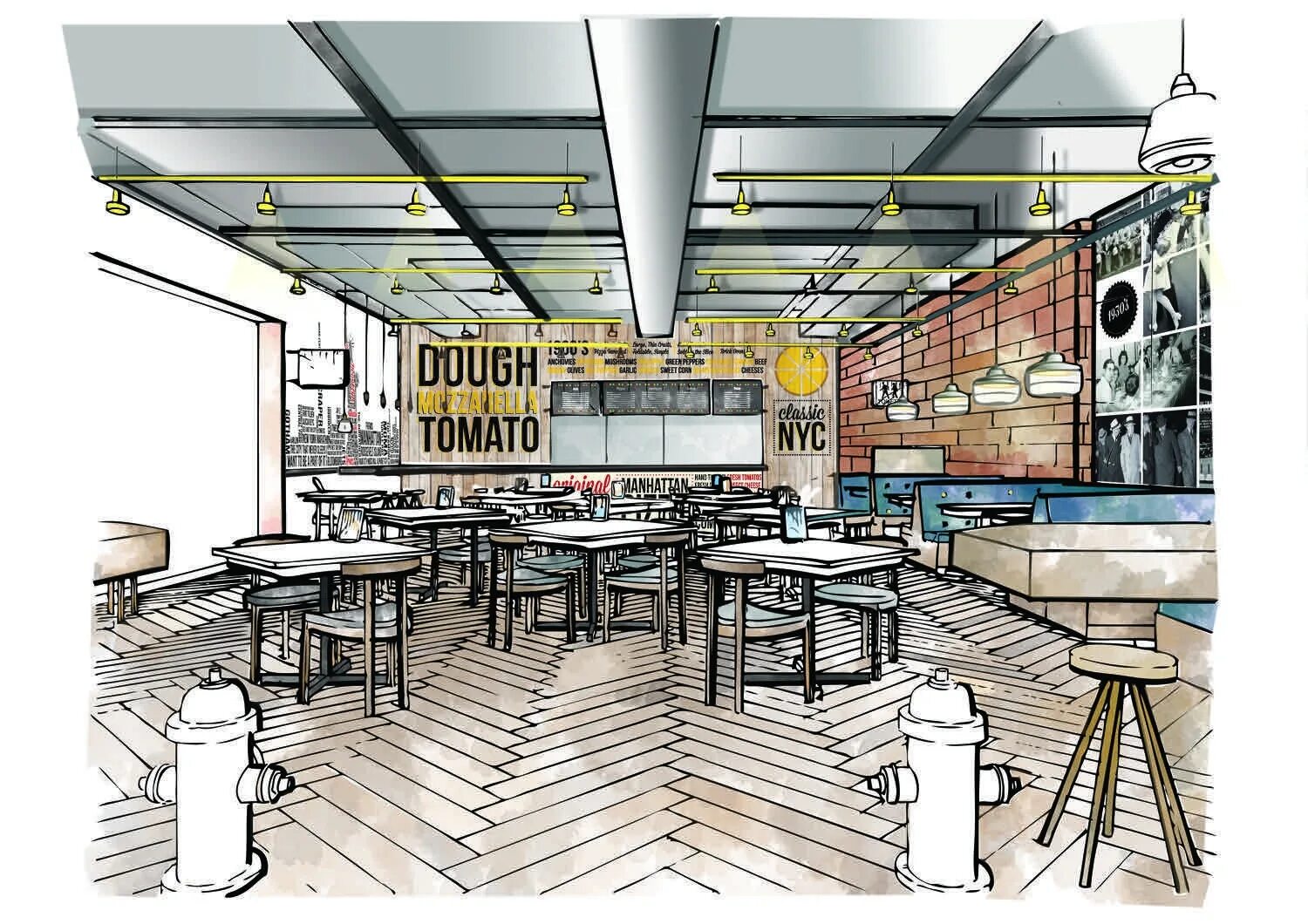 Интерьер кафе перспектива. Эскиз интерьера кафе. Эскиз помещения. Кафе карандашом. Эскиз ресторана.