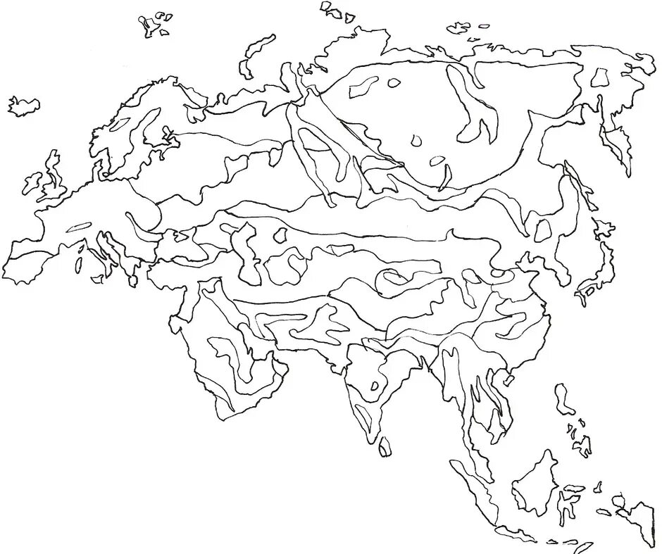 Северные материки природные зоны контурная карта. Природные зоны Евразии контурная карта. Материк Евразия контур географический. Природные зоны Евразии 7 класс контурная карта. Материк Евразия контурная карта.