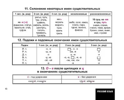 Склонение несклоняемых существительных