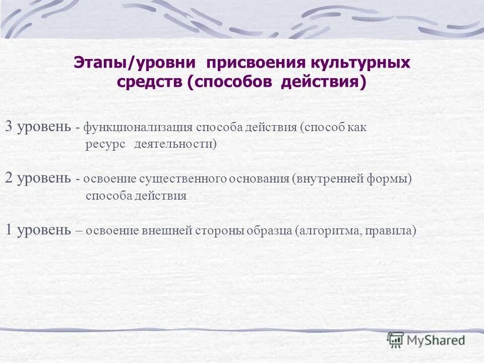 степень освоения культуры