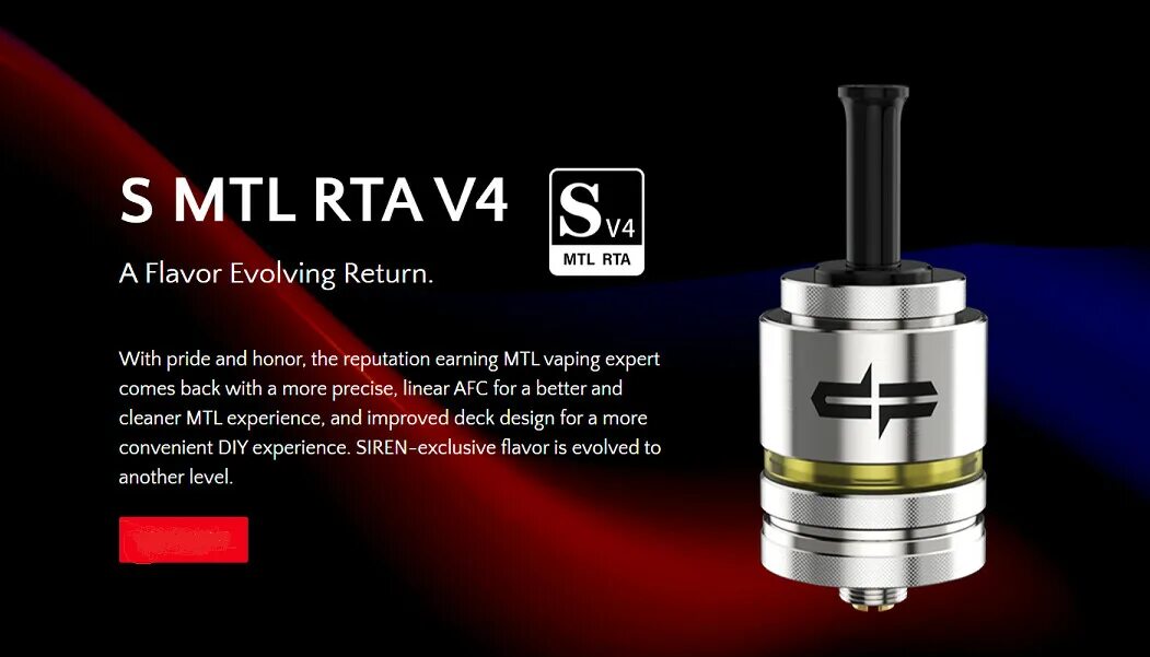 Прож 2 рливого рта. Бак Siren v4 MTL. Sirena 4 MTL. Бак Siren MTL RTA v4 SS. Siren v4 MTL RTA (Black).