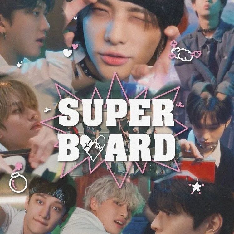 Stray kids песня super board. Stray Kids Постер. Super Board Stray. Stray Kids плакат. Super Board Stray Kids обложка.