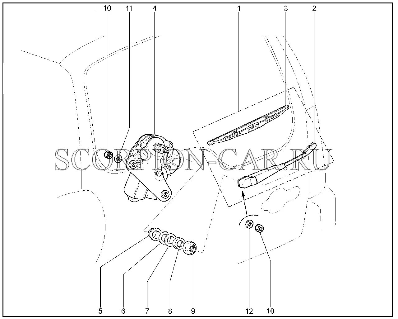 Design features of the windshield wipers VAZ-2123