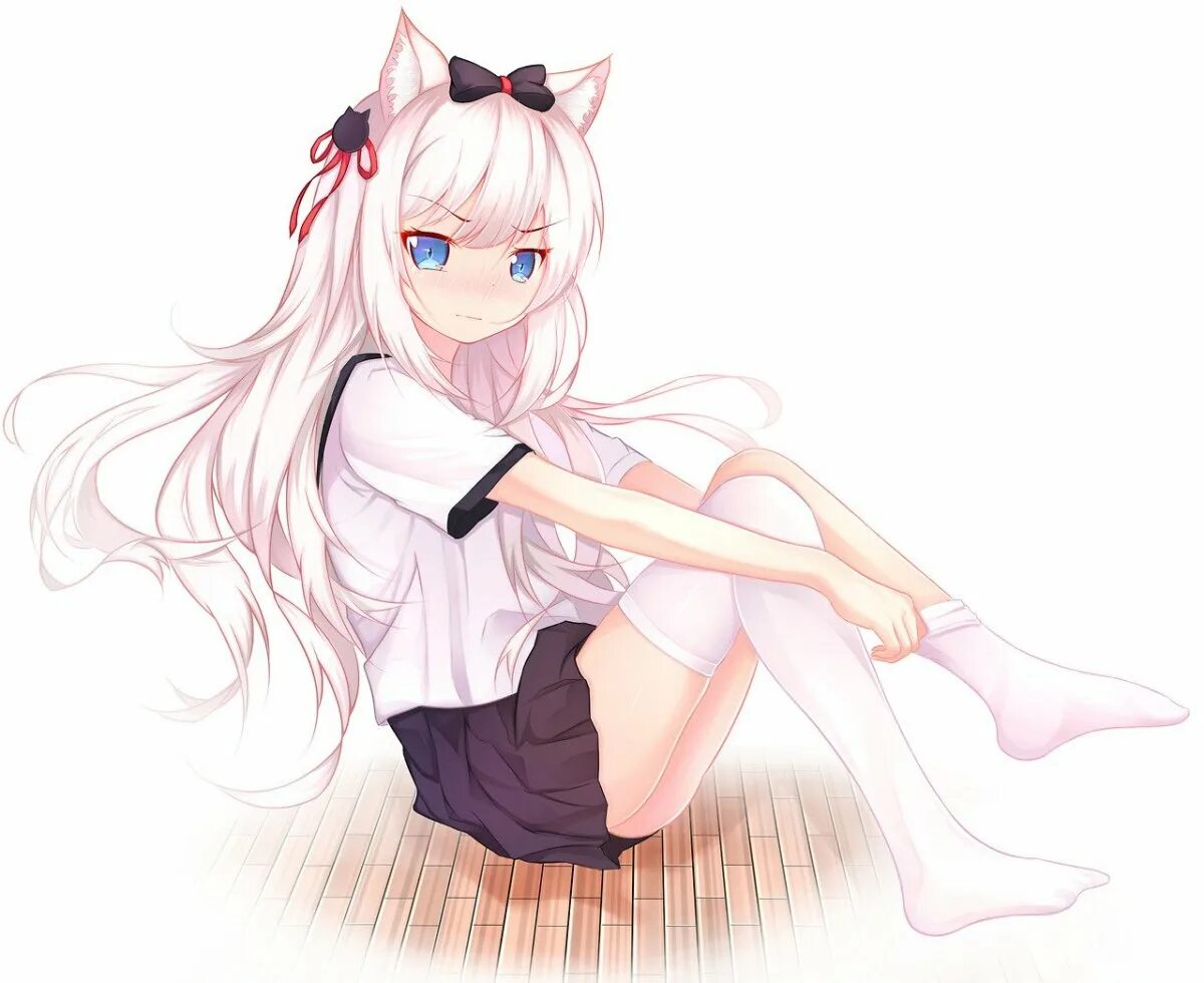 Неко тян. Неко тян. Hammann azur lane. Неко кэт. Тянки с ушками.