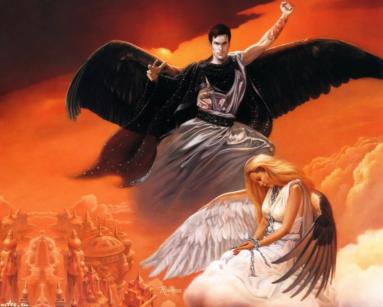 сатана люцифер белиал левиафан. ангел хранитель и демон искуситель. красивый ангел. дестиэль сверхъестественное. ангел.