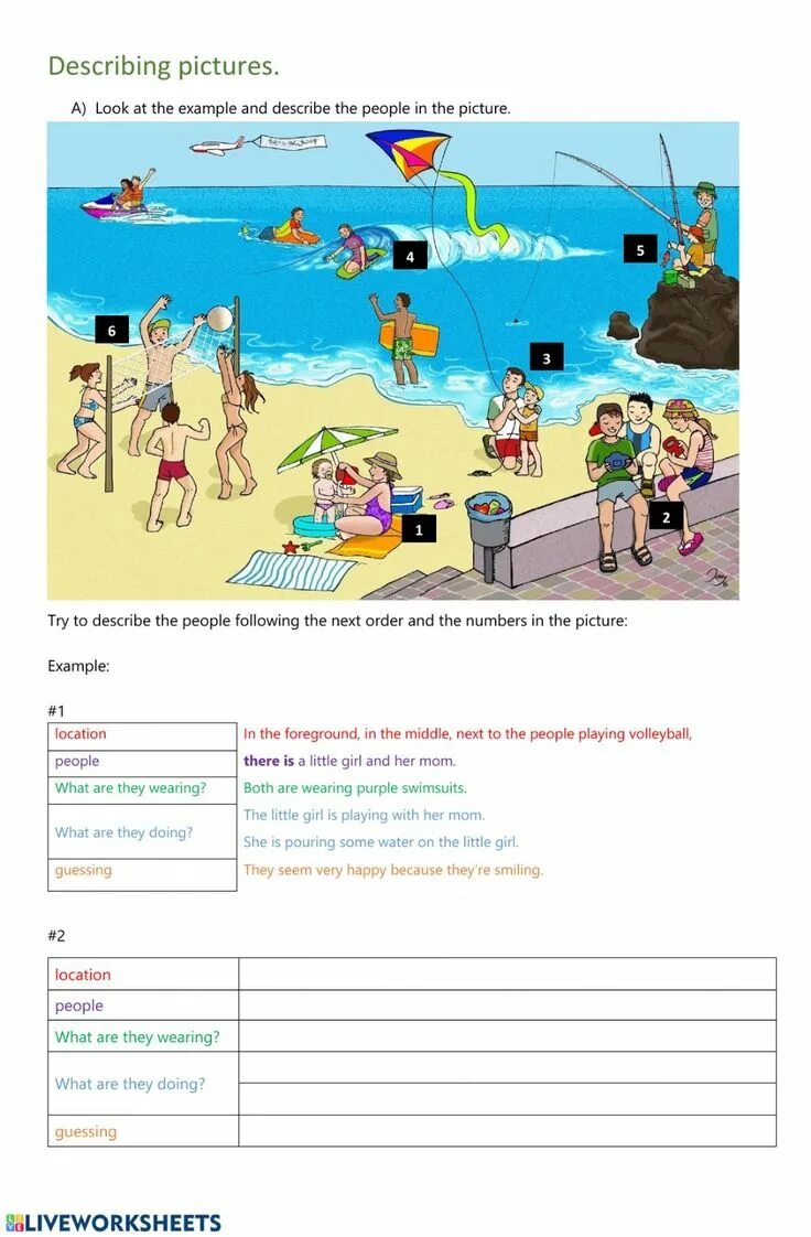 Describe a picture exercise. Picture description in english intermediate. describe the picture. describe a picture in english. describe a picture worksheet.