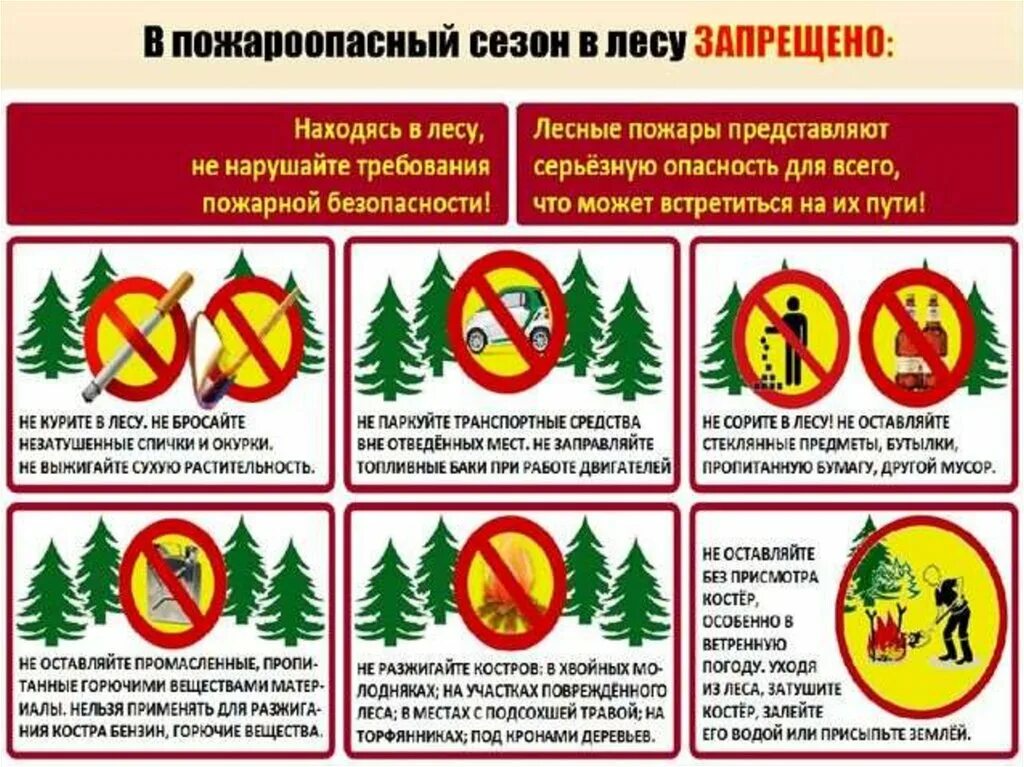 Правила поведения противопожарной безопасности