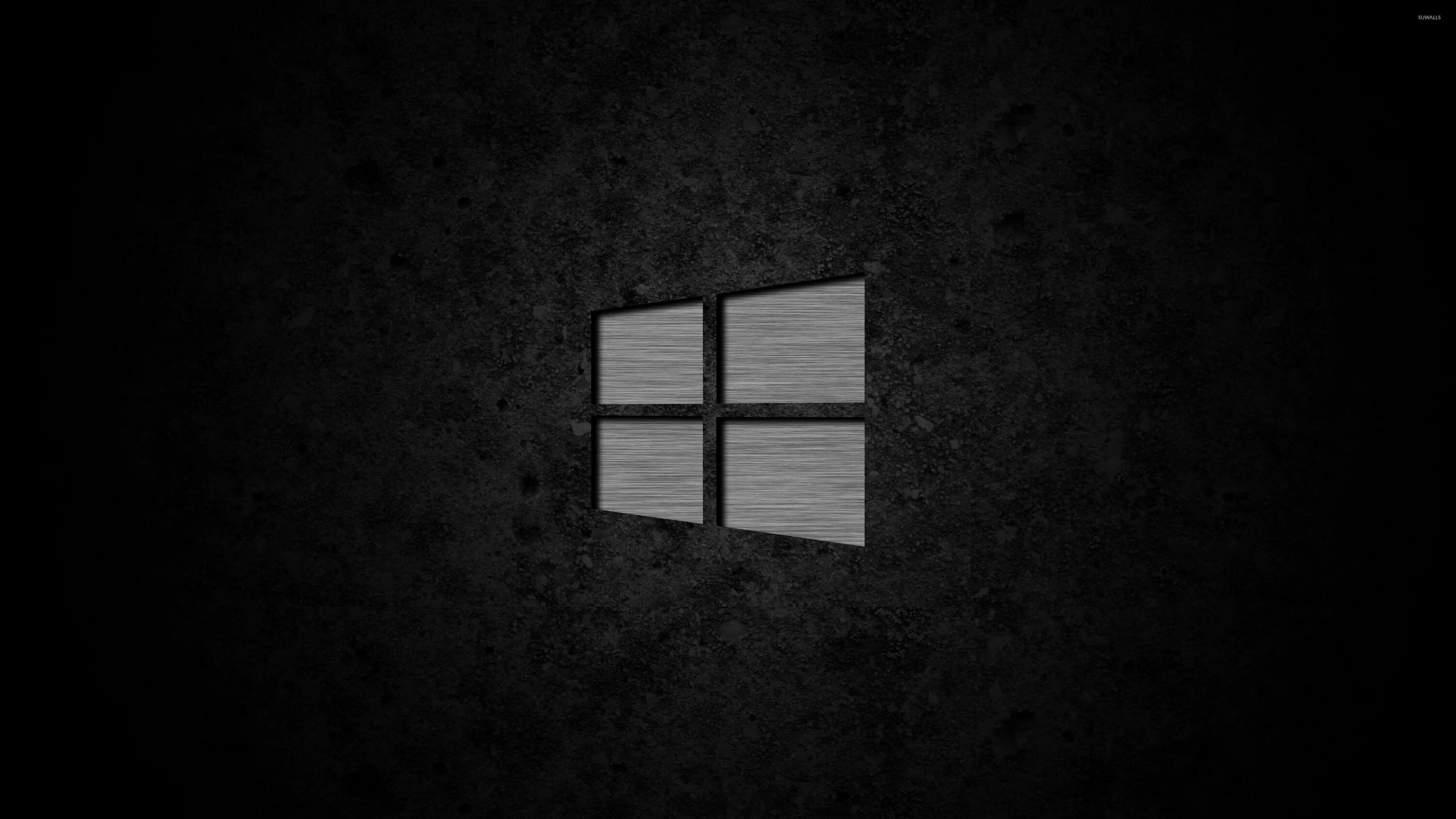 10 на черном фоне. Фон рабочего стола Windows. Темная тема. Темные обои. Черный рабочий стол.