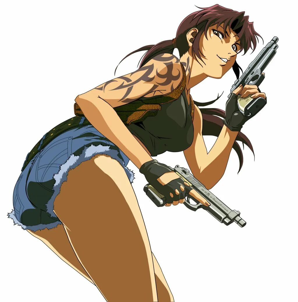 Реви айс. Реви пираты черной лагуны. Реви Ребекка. Black Lagoon Revy. Реви черная Лагуна.