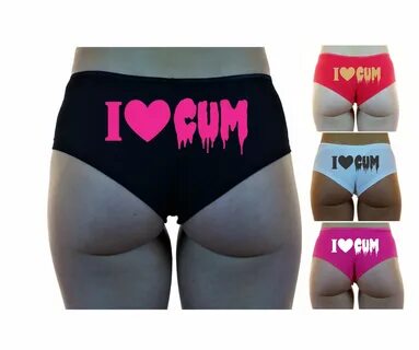 I LOVE CUM BOYSHORTS Panties Underwear Undies Boy Shorts image 0.