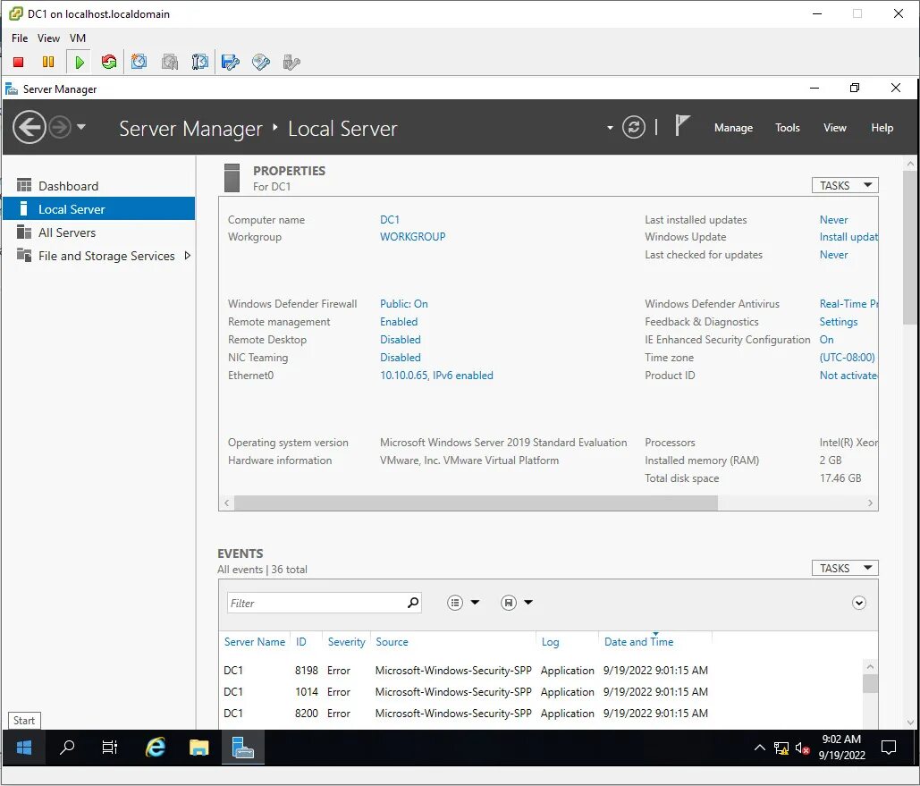 Windows Server 2016 Скриншоты. Windows Storage Server 2016. Firewall на Windows Server 2019. Создан домен Windows Server 2016.