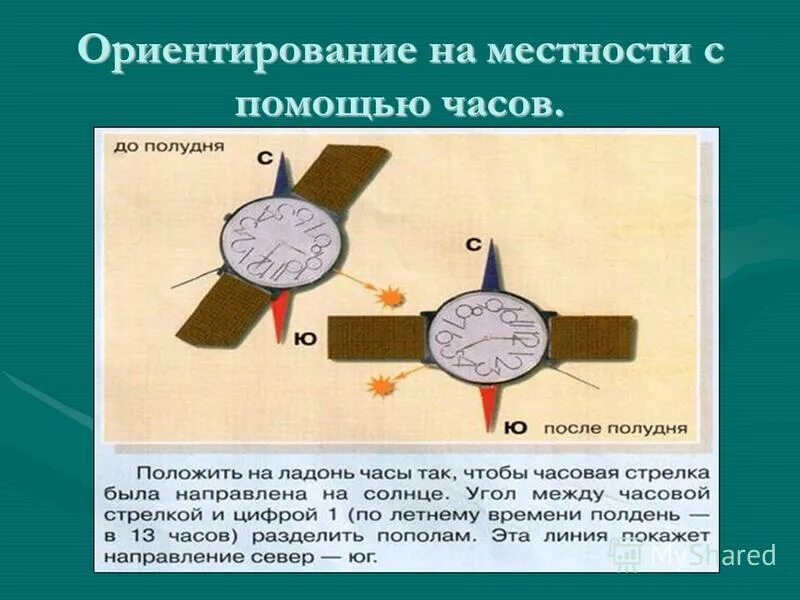 Посмотри вокруг ориентирование на местности