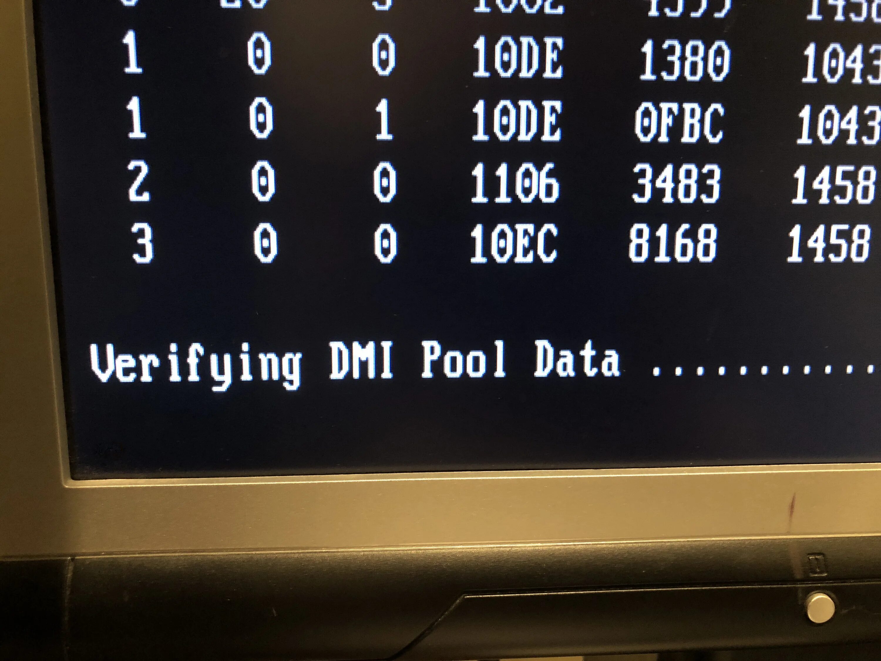 Verifying DMI Pool data. Verifying DMI Pool data и дальше. Verifying DMI Pool data память. Verifying DMI Pool data виндовс 7. Dmi pool data