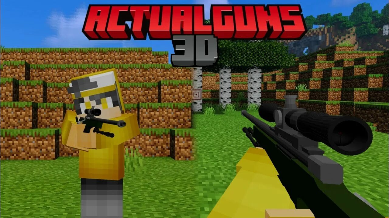 Мод на майнкрафт gun mod. Actual Guns 3d майнкрафт. Мод актуал Ганс 3д. Actual Guns 3d майнкрафт 1.19. Actual Guns 3d майнкрафт пе.