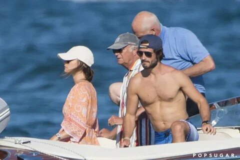Shirtless Prince Carl Philip With the Royal Family 2015. 