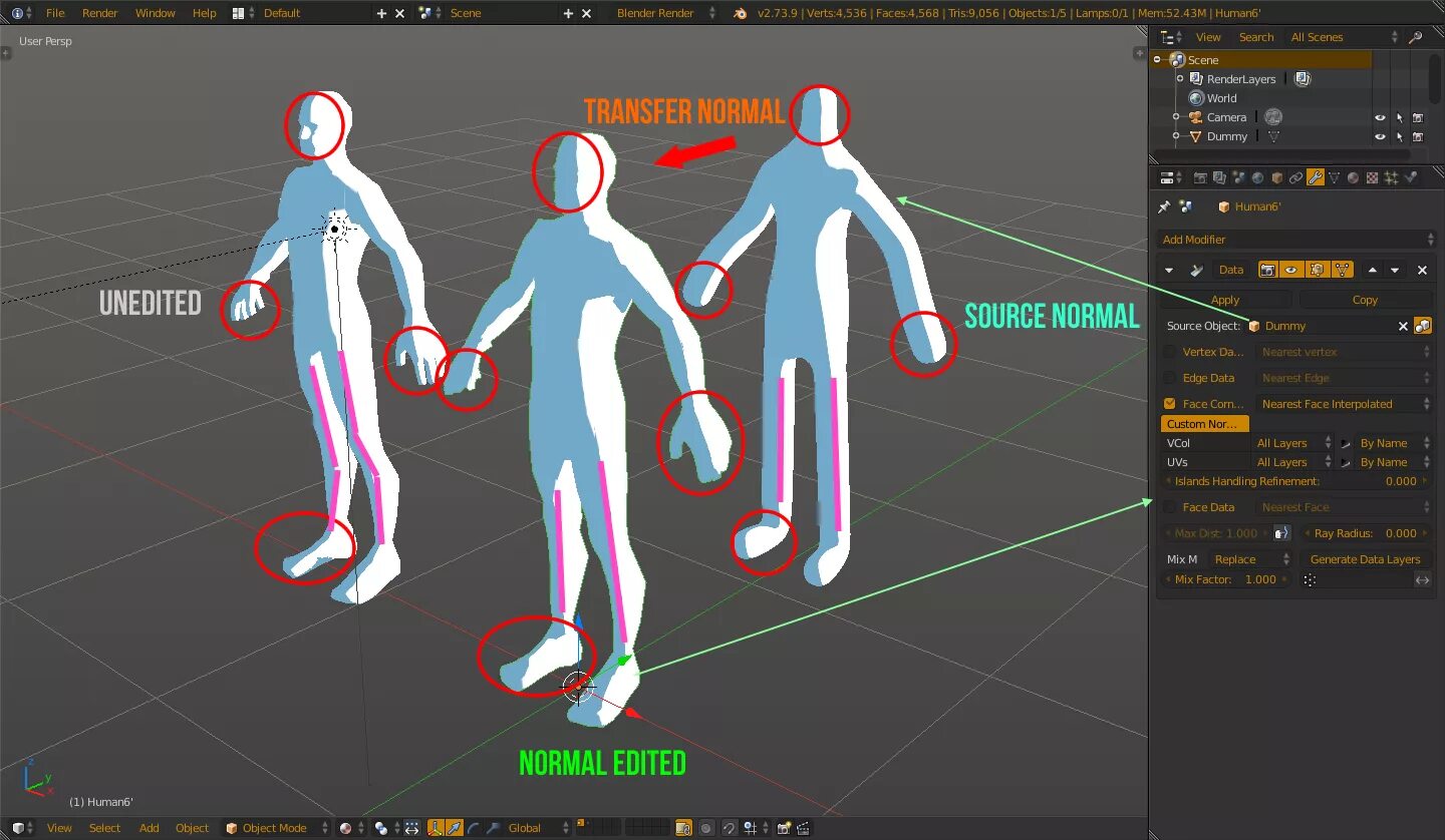 Custom normals. Custom normals