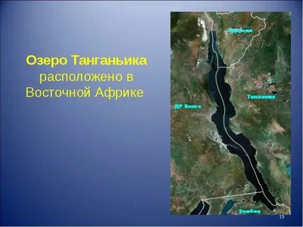 Какие реки впадают в озеро танганьика