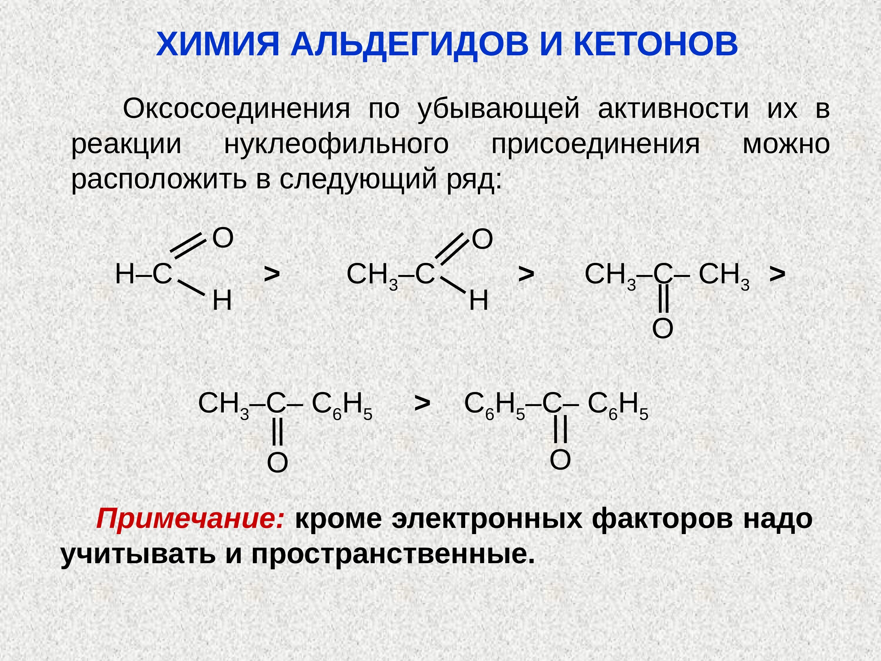 Альдегиды реагенты