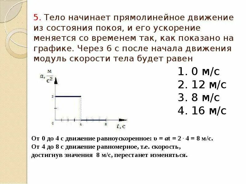 Тело движется со скоростью 5. Модуль скорости тела от времени. Модуль скорости тела на графике. Тело в покое на графике. Ускорение тела на графике.