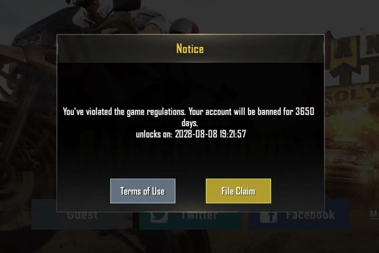 На сколько дают бан в пабге. Бан в PUBG mobile. Бан в ПАБГ мобайл 2021 Скриншот. Бан на 10 лет в PUBG mobile. Бан в ПАБГ мобайл на 10 лет 2021.