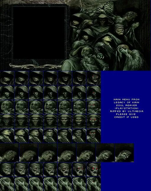 Legacy menu. Legacy of kain soul reaver меню. legacy of kain soul reaver главное меню. legacy of kain главное меню. legacy of kain menu.
