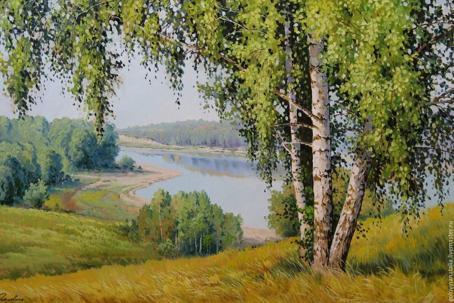 Задание 2 природа россии. Берёзовый лес в живописи Лукиянов.