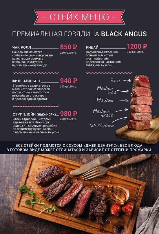 Ресторан рибай меню. Ресторан рибай меню. Меню мясного ресторана. Стейк в ресторане. Гудман ресторан меню.