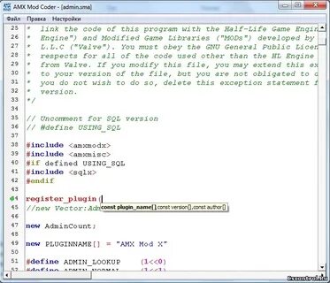 Mod code