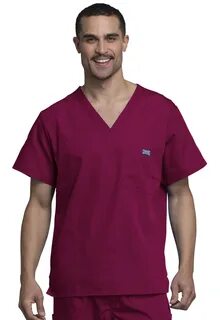 Cherokee Workwear Mens V-Neck Scrub Top - 4789. 