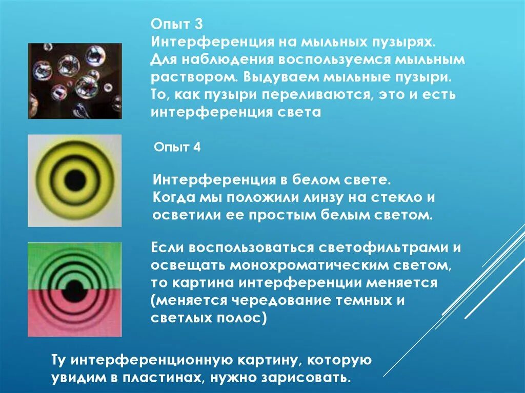 Какое явление объясняется интерференцией