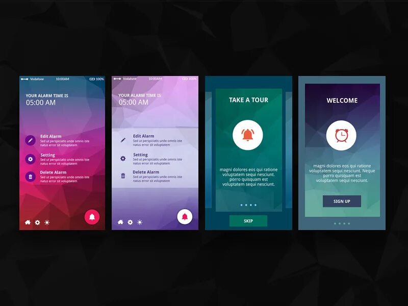 Notification ui. Notification design.