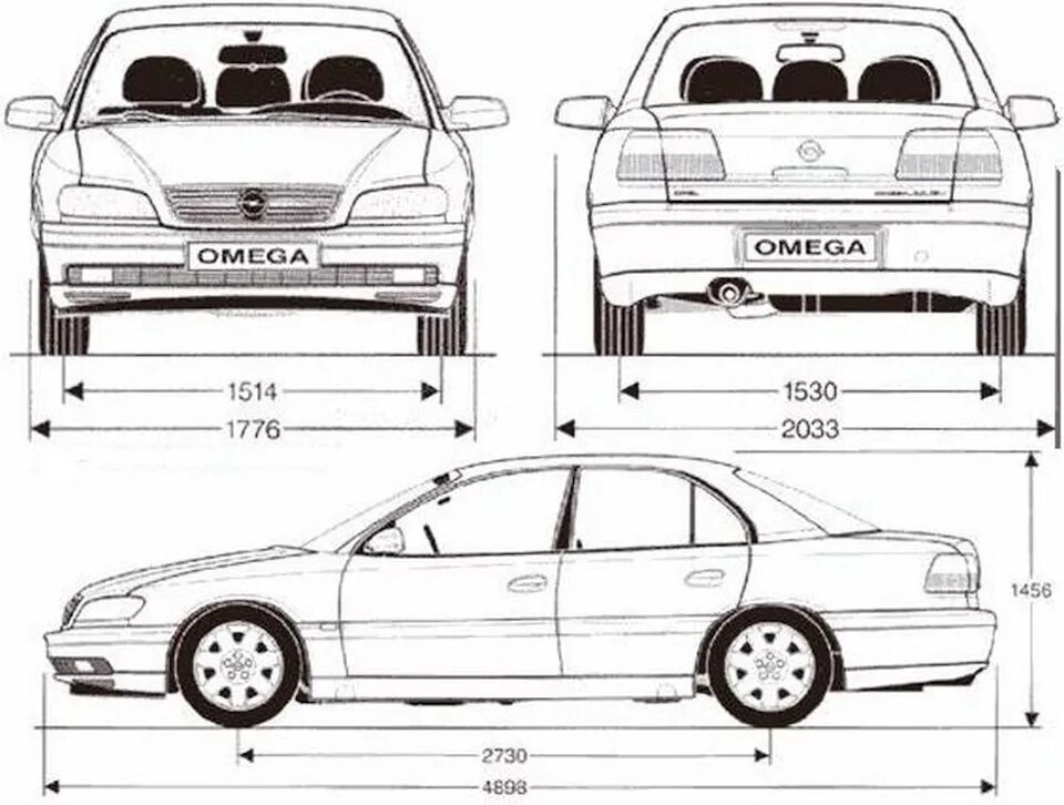 Размер опель омега б. Опель Вектра б габариты. Опель Омега колесная база. Opel Vectra чертеж. Опель Омега б технические характеристики.