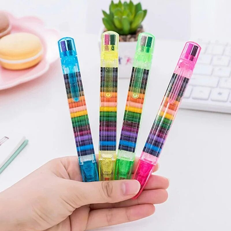 Твердые мелки. Карандаш многоцветный. Необычные карандаши. Полихромные карандаши. Цветная масляная ручка.