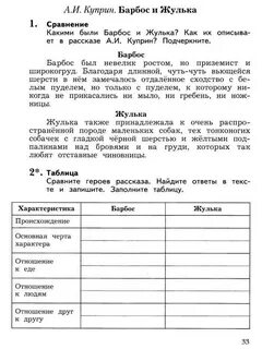 Куприн барбос и жулька характеристика героев