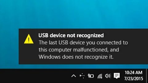 Windows 10 ошибка usb