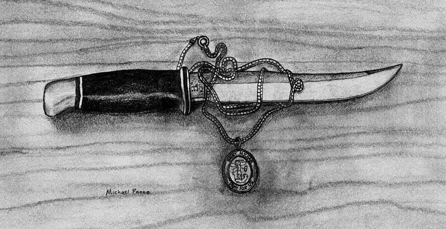 Нож рисунок. Нож с изображением лошади. Изображение ножа в живописи. Какой кинжал был украден в рассказе тринадцатый
