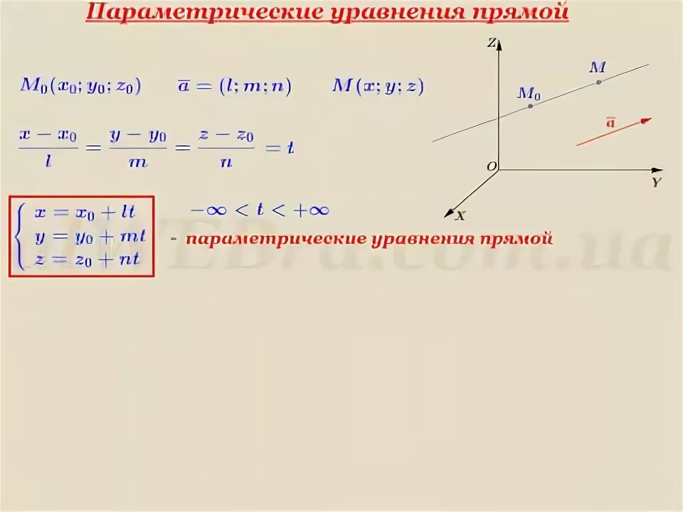 Найти параметрические уравнения. Параметрическое уравнение прямой. Векторно параметрическое уравнение прямой. Уравнение прямой в параметрическом виде. Параметрическая форма уравнения прямой.