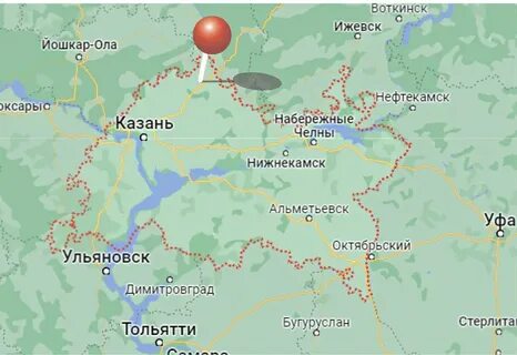 Нефтекамск на карте