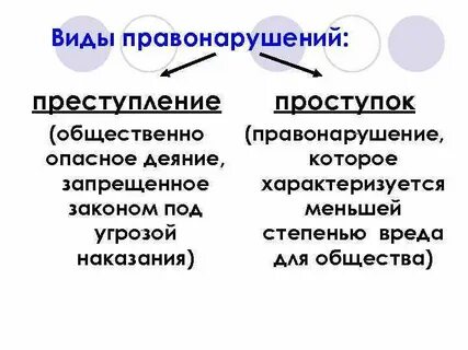 Общественная опасность проступок