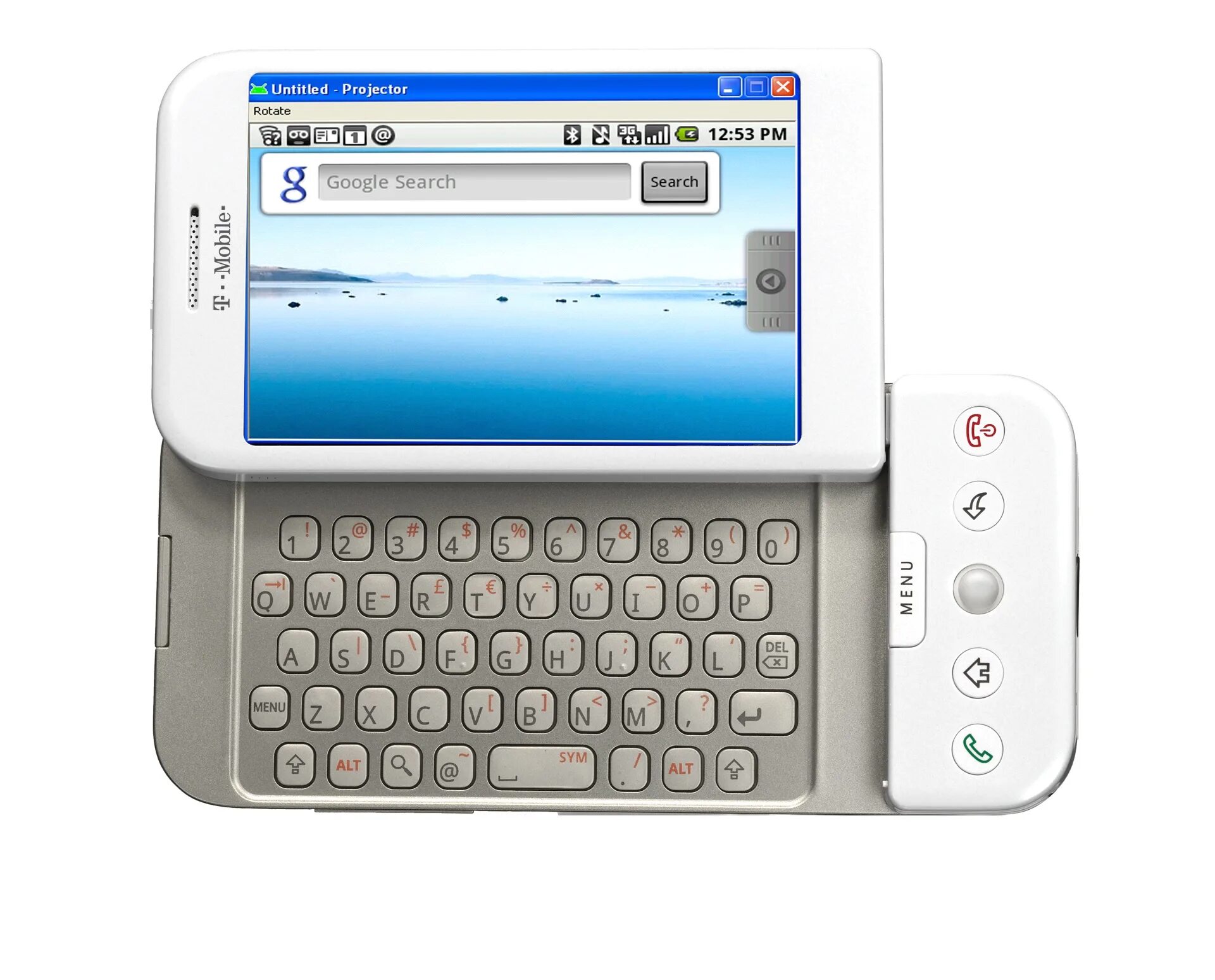 Смартфон с android 1. Htc t mobile g1. t-mobile g1 / htc dream. htc dream (t-mobile g1) — первый смартфон на основе android. htc dream 2008.